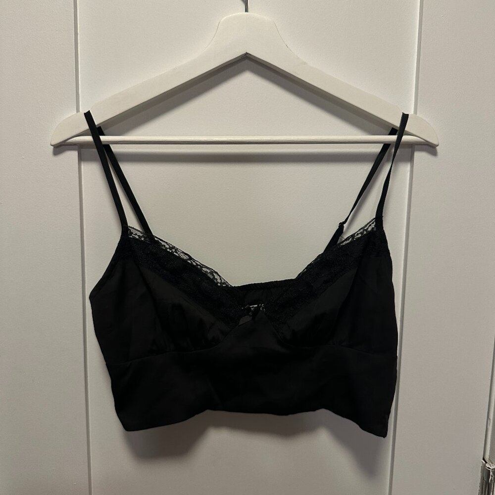 Princess Polly Lace Trim Crop Top US 6